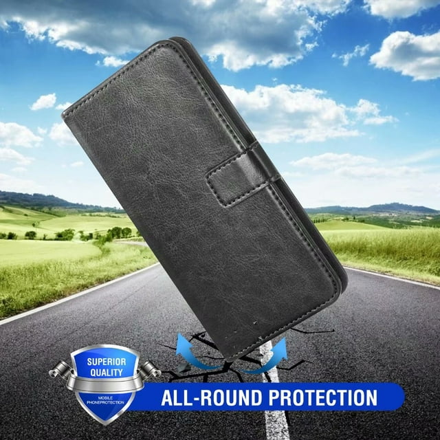 Protective Film for Motorola Moto G8 Case, Premium Wallet Cover, Stand Flip Phone Case