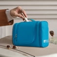 thumbnail image 5 of tzyudk Portable Hook Toiletry Bag Travel Cosmetic Storage Bag Cosmetic Bag Large Capacity Three-open Cosmetic Bag Affordable Useful Blue Oxford Cloth, 5 of 6