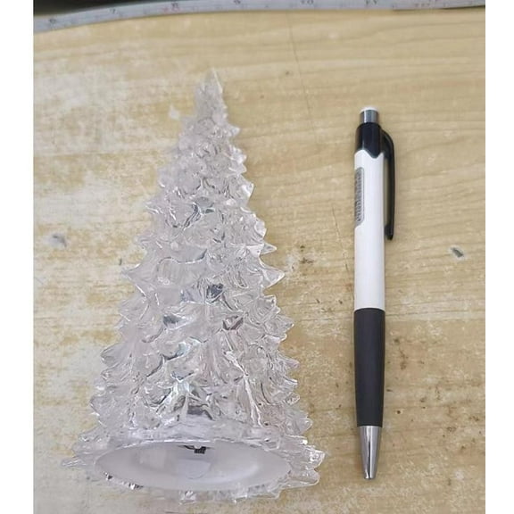 JeashCHAT 1 Piece Of Christmas Tree Colorful LED Acrylic Night Light In Various Sizes