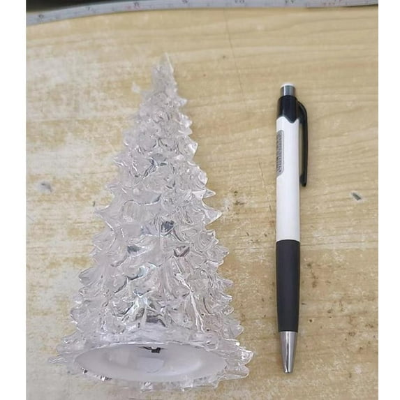 JeashCHAT 1 Piece Of Christmas Tree Colorful LED Acrylic Night Light In Various Sizes