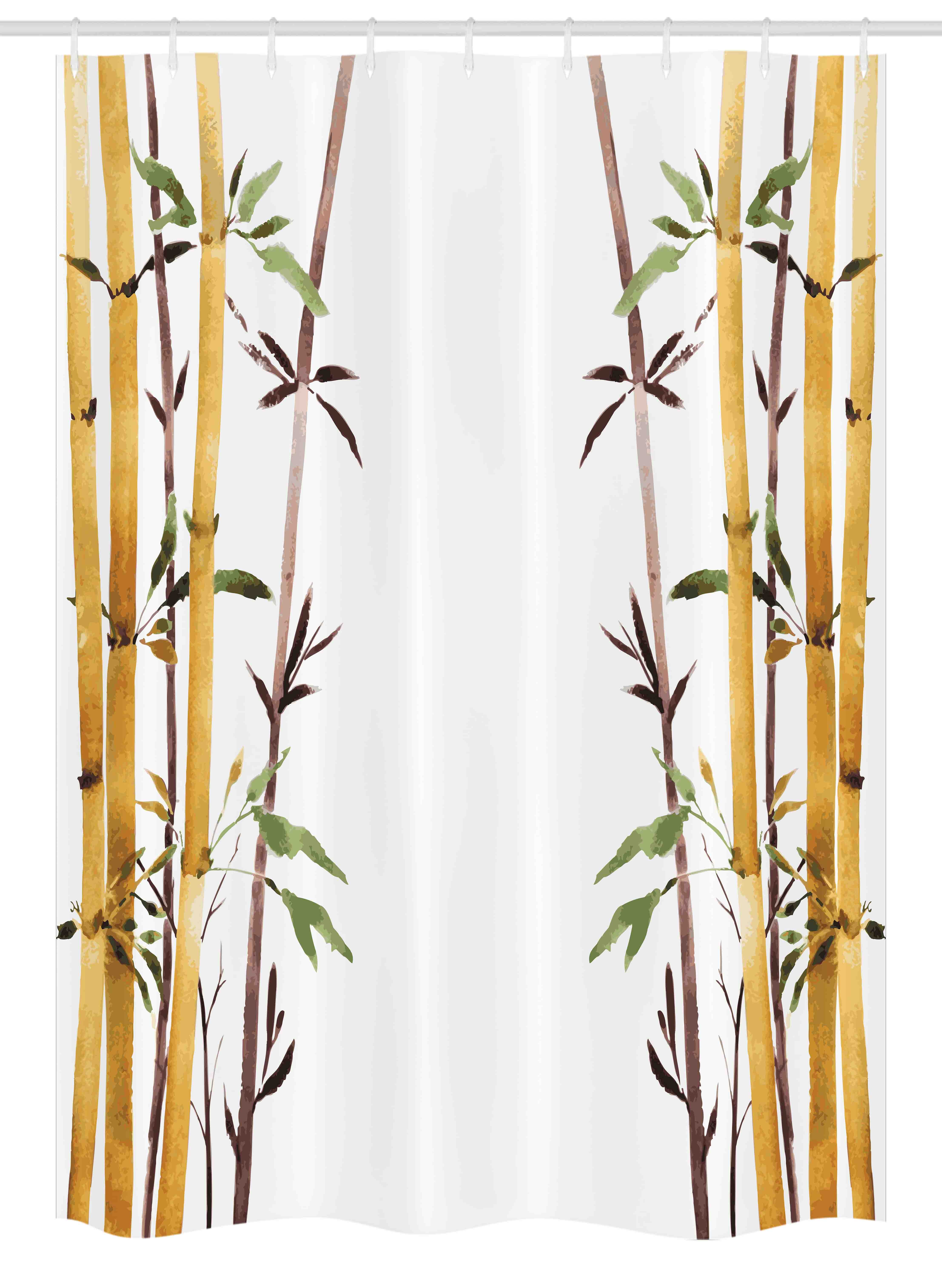 bamboo bathroom curtains