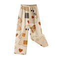 thumbnail image 4 of Trgacdwlo Halloween Fleece Pj Pants Women Funny Pumpkin Ghost Fuzzy Pj Pants for Women Spooky Season Fall Winter Warm Women's Sleep Pants, 4 of 6