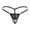 Black, variant on Women's Underwear Sexy Thongs Bikini G String Thongs Underwear Black Stretchable Loop Skinny Ornamental Chain Plus Size Underwear for Women,Free Size