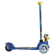 Paw Patrol Chase Ride-N-Glide Buddies 3D Toddler 3-Wheel Kick Scooter for Boys and Girls Ages 3 and Up, Blue