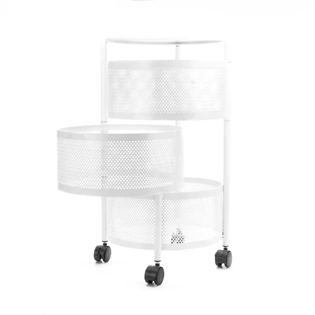 Carrito Organizador de 3 Niveles Hecho de Acero - Crown Baccara