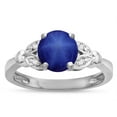 thumbnail image 2 of Star K � Round 7mm Created Star Sapphire Marquee Design Promise Engagement Ring, 2 of 9
