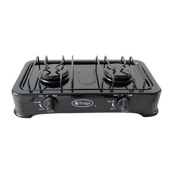 Parrilla Fraga P802 A Gas 2 Quemadores Porcelanizada negro 1 Fraga P802