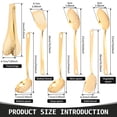 thumbnail image 2 of 7PCS Kitchen Utensil Set Stainless Steel Cooking Utensil Heavy Duty Kitchen Tool Spatula Set Home Essentials Dishwasher Safe,Gold, 2 of 11
