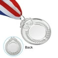 thumbnail image 4 of Unique Bargains Blank Award Medals, 10 Pack Silver Award Medals with Ribbon, Design Your Medals Kit, 4 of 7