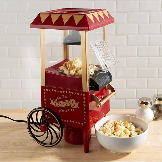 Red vintage car popcorn maker Home cart electric corn popcorn maker
