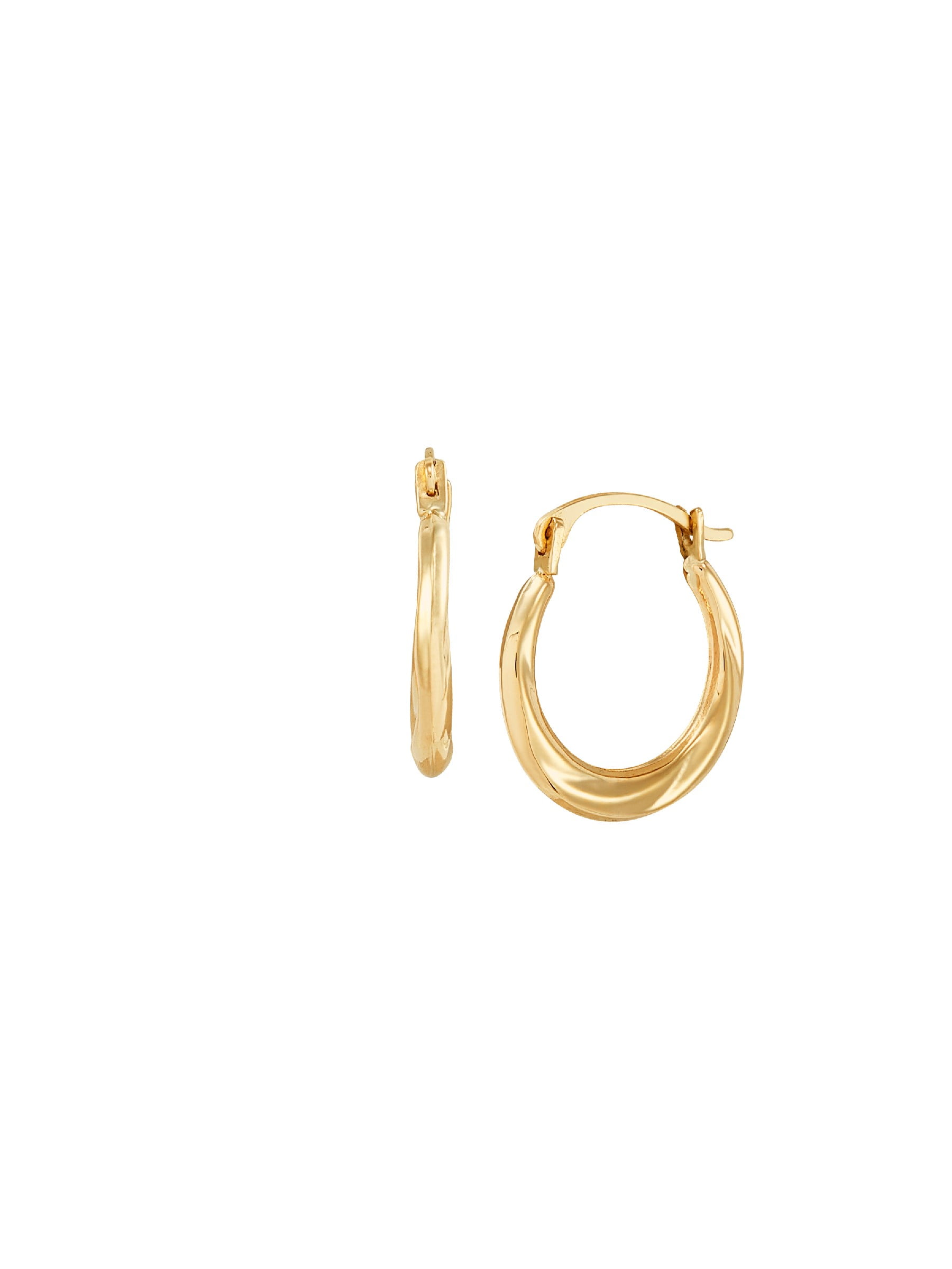 gold etched hoop earrings