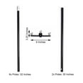 thumbnail image 3 of Efavormart 10ft DIY Adjustable Triple Crossbar Kit and Mounting Brackets For Backdrop Stands, 3 of 11