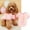 Pink, variant on All Seasons Dog Blouse Plush Pet Apparel Two-Legged Shirt for 2-16 Lbs Solid Color Pullover and Vest for Outdoor Travel, Pink Size S