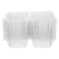 thumbnail image 4 of MUSEYA White Plastic Mini Cake Boxes for Storage with Tight Seal Ideal for Displaying Cakes at Events 50pcs, 4 of 8