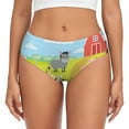 thumbnail image 1 of Balery Farm Animals 3 Ropa Interior de Algodón para Mujer con Dibujo – Braguitas Cómodas y Elásticas, Estilo Clásico-4X-Large, 1 of 6