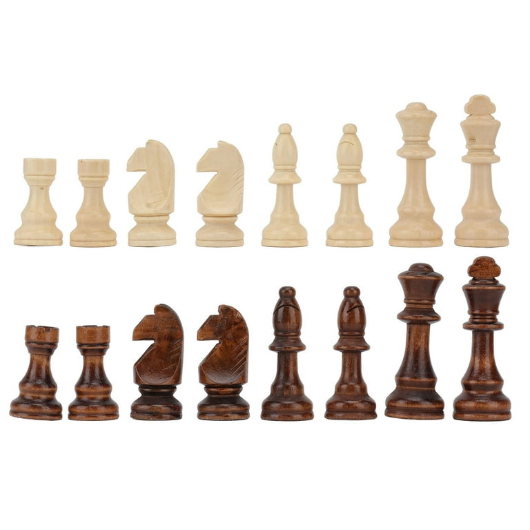 3.75″ Classic Tournament Wooden Chess Pieces Only Set – Golden Rosewood