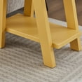 thumbnail image 6 of Roundhill Furniture Athens Contemporary Wood Shelf Side Table in Yellow, 6 of 7