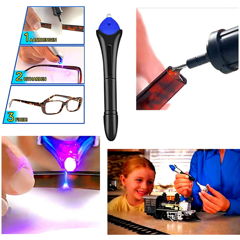 UV Glue Kit with Light Super Glue Plastic Welding Kit Plastic