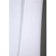 thumbnail image 2 of 1 Ensemble Rideau de Fenêtre Texture Lisse en Microfibre Doublé Poche pour Tringle Occultant 63 Pouces R64 (Blanc), 2 of 3