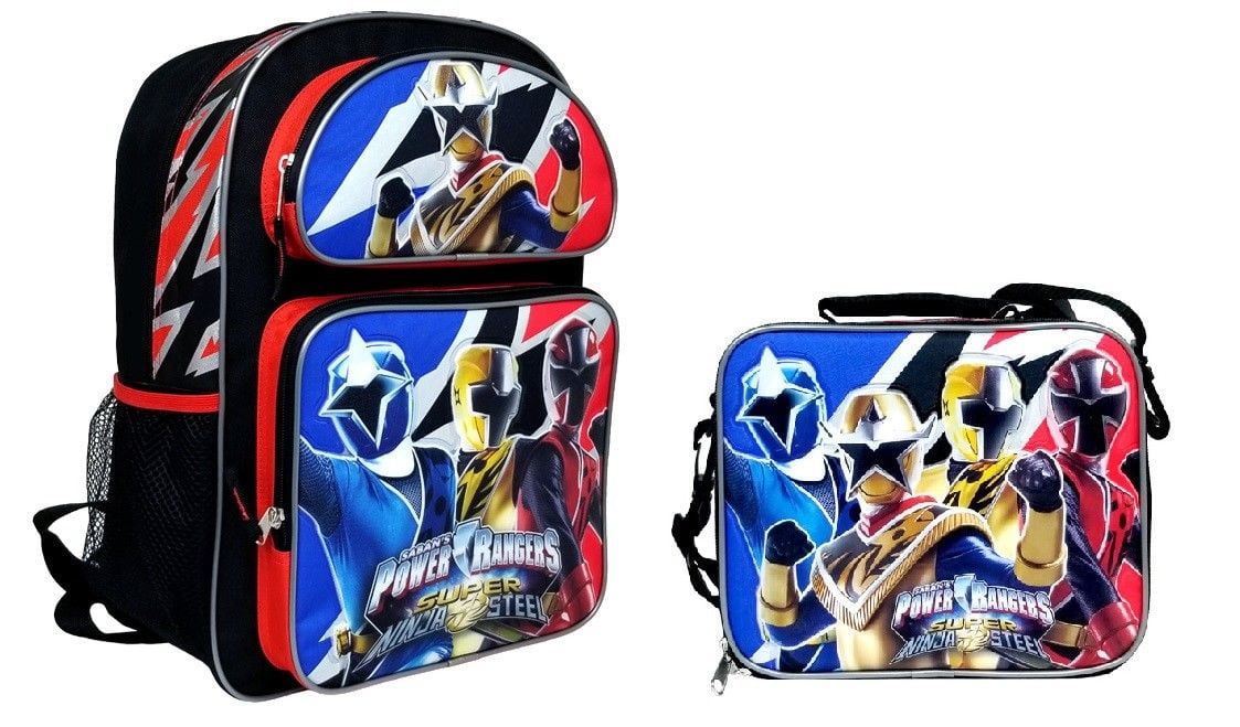 power rangers backpack and lunch bag