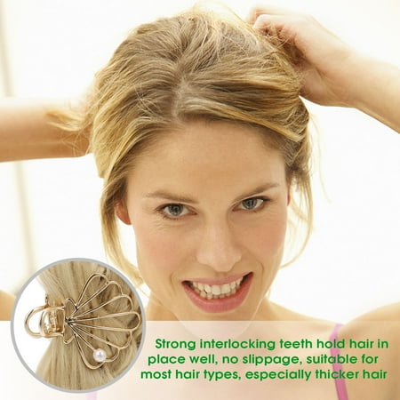Metal Hair Claw Gold Hollow Hair Claw Clips Hair Accessories For
