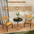 thumbnail image 5 of Costway Dining Chair Set of 2 Modern Patio Chairs/Acacia Wood Backrest, Slanted Seat, 5 of 8
