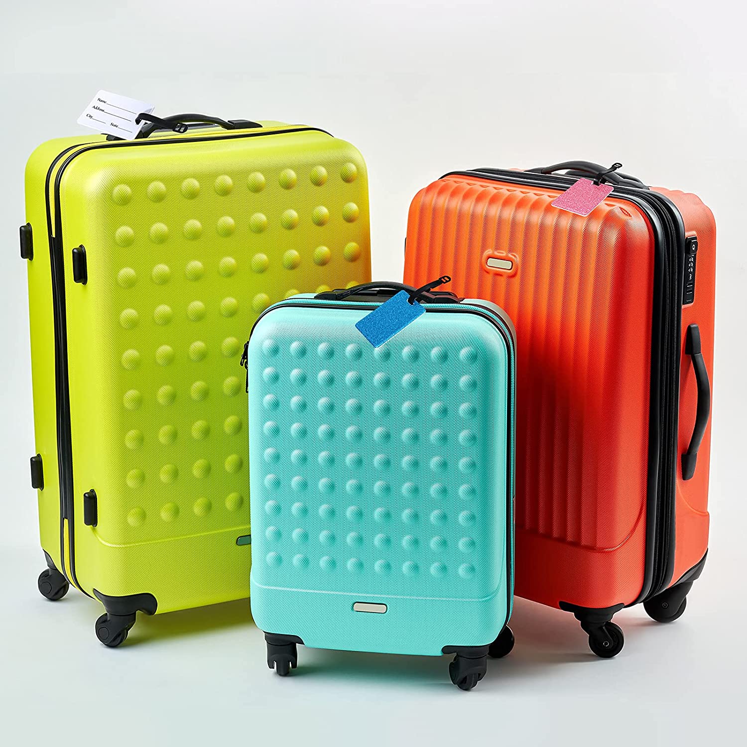 6 Pieces Blank Sublimation Luggage Tags 