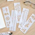 thumbnail image 1 of AMERTEER 40Pcs Pet Slender Hand-Written Newspaper Hollow Template for DIY Notebook Diary Scrapbook, 1 of 7