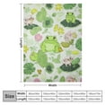 thumbnail image 4 of ONETECH Frog Blanket Gifts Ultra Soft Cozy Throw Flannel Blanket, Lightweight Fuzzy Blanket Warm Plush Throw Blankets for Couch, Sofa, Bed, 4 of 6