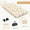 thumbnail image 3 of Costway Twin Futon Mattress Japanese Floor Pad Washable Cover Carry Bag Brown Bear, 3 of 9