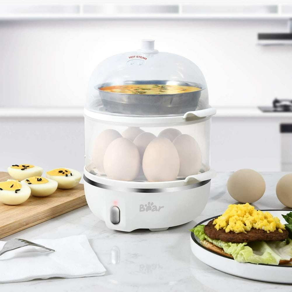 Bear 14 Egg Capacity Hard Boiled Egg Cooker, Rapid Electric Egg Boiler