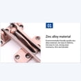 thumbnail image 2 of Door Latch Travel Portable Lock Safety Buckle Latch Keyless Security Locking Tool Zinc Alloy Keyless Bathroom Hasp Drawer Cabinet Replacement Gold, 2 of 7