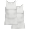 thumbnail image 1 of AMMANN chalecos de los hombres, 2-pack - paquete doble, doble costilla, espalda extendida, algodón Blanco L (Large), 1 of 3