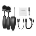 thumbnail image 2 of Wireless UHF Microphone System 2  and 1 Receiver Musical Instrument  Mics for Smartphone Computer Speakers Cameras Teaching Presentation Public Speaking Voice Amplifier, 2 of 7