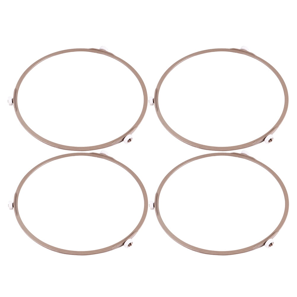 4pcs Microwave Oven Rotating Ring Glass Turntable Plate Roller Support