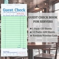 thumbnail image 3 of Guest Check Pads Officeva, paquete de 12 unidades, 600 pedidos, 6.7 x 3.5 pulgadas, color verde, 3 of 6