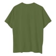 thumbnail image 4 of NAMTYQX Graphic Tees for Women Trendy Plus Size Relaxed Fit Bedruckt Crew Neck Stretch Airoft Print Short Sleeve Trendy Summer Tops for Women 2025 Army Green Size 3XL, 4 of 5