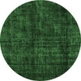 thumbnail image 1 of Ahgly Company Indoor Round Persian Emerald Green Bohemian Area Rugs, 8' Round, 1 of 4