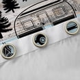thumbnail image 4 of Castle Fairy Rustic Camping Quote Black Out Curtains for Campers, Retro Camper Print Curtains Pack of 2 (42x63 Each) for Bedroom, Blue Gray, 4 of 6