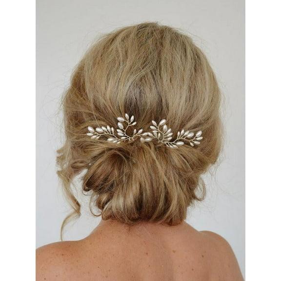 Beautiful White Bride Pearl Hairpins