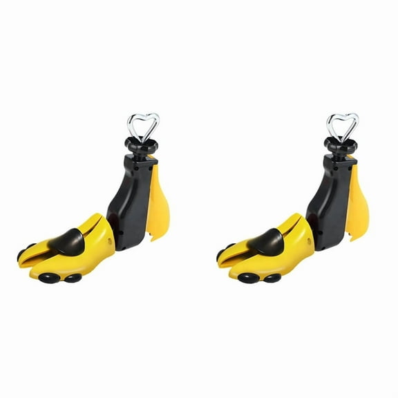 2X Boot Shoe Stretcher for Men, Tree Expander Women Stretch Width & Length, Adjustable Unisex Wide Feet Yellow