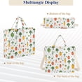 thumbnail image 6 of FORMRS Womens Corduroy Tote Bag Crossbody Shoulder Handbag with Pocket, Green Cute Vegetables, 6 of 7