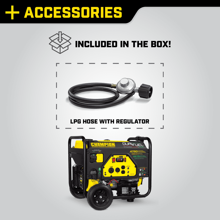 Champion Power Equipment 4750/3800 Watt Dual Fuel RV Ready