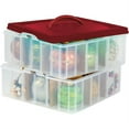 Snapware Snap N Stack 12x12 2 Layer Ornament Keeper, Set of 4