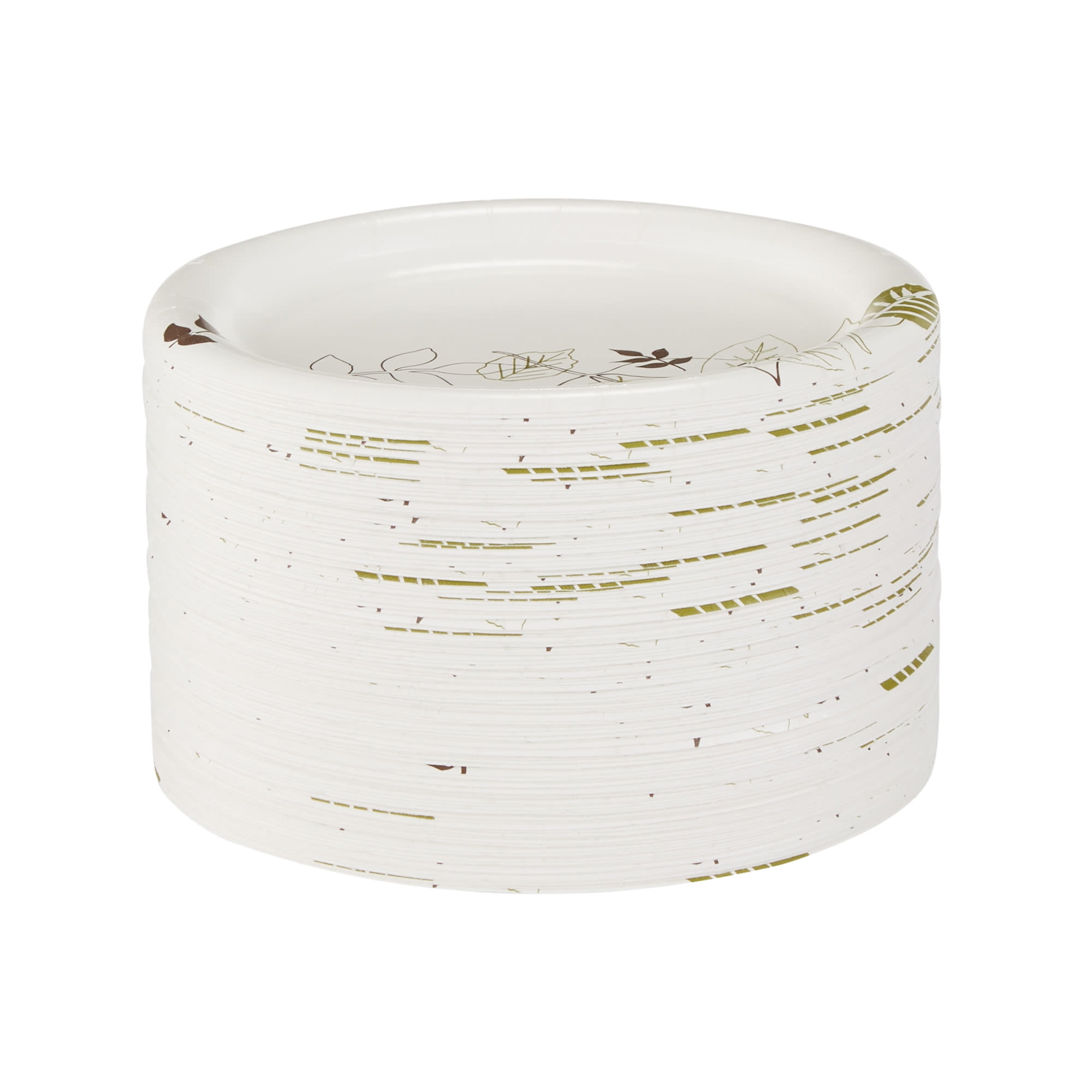 Dixie Pathways Heavyweight Snack/Dessert Paper Plates, 6", 125 Count