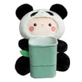 thumbnail image 1 of Caja de pañuelos de coche Zulema Bote de basura de felpa suave con lindos animales de peluche Panda, 1 of 6