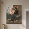 thumbnail image 3 of Still life with roses Framed High-Gloss Acrylic Glass Wall Art Vintage by Art Remedy, Silver Frame, 36 x 45, 3 of 7