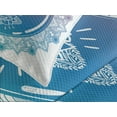 thumbnail image 4 of Ambesonne Peace Quilted Bedspread Set 3 Pcs, Ying Yang Mandala, King Size, Pink Blue, 4 of 5