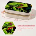 thumbnail image 5 of Frog Velvet Portable Jewelry Box with Removable Compartment - Ultimate Gift for Bracelet and Earring Organization, 5 of 7