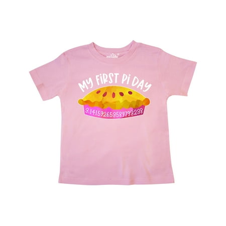 

Inktastic My 1st Pi Day Pink Pie Pan Pun Gift Toddler Boy or Toddler Girl T-Shirt